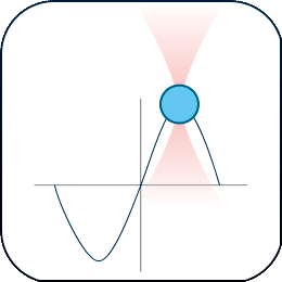 Optical traps manipulation: custom oscillations